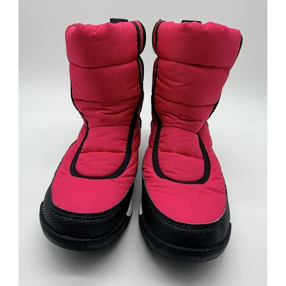 Sorel Winter Boot Size 4 Kids Cactus Pink Black Youth Whitney™ II Puffy